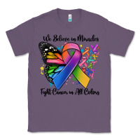 Lavender we believe in miracles fight cancer in all colors Classic Tee - MaliasSmallBusiness