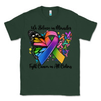 Sports Green we believe in miracles fight cancer in all colors Classic Tee - MaliasSmallBusiness