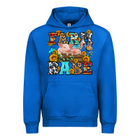 Cobalt western farm babe Urban Hoodie - OliviaCreatesArt