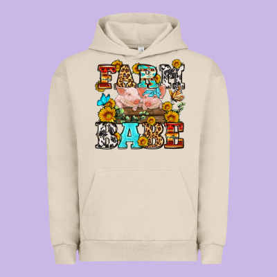 Western Farm Babe Urban Hoodie Designed By Oliviacreatesart