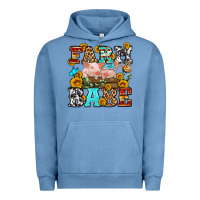 Pigment Pebble Blue western farm babe Urban Hoodie - OliviaCreatesArt