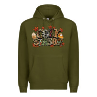 Army Green Cozy season Fall Premium Hoodie - NancyCooperArtShop