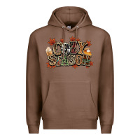 Chestnut Cozy season Fall Premium Hoodie - NancyCooperArtShop