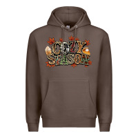 Coffee Cozy season Fall Premium Hoodie - NancyCooperArtShop