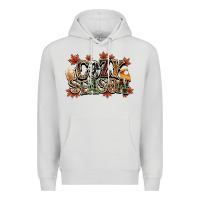 Dove Grey Cozy season Fall Premium Hoodie - NancyCooperArtShop