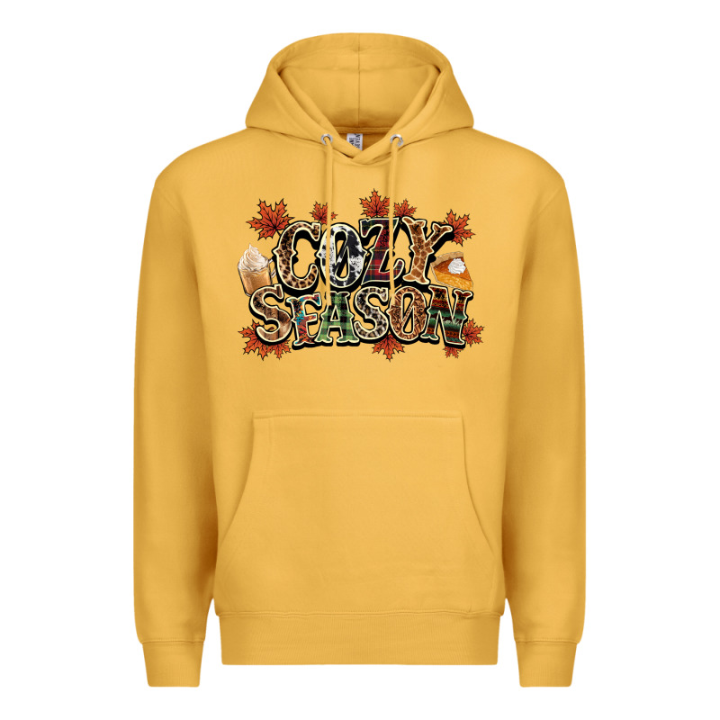 Cozy Season Fall Premium Hoodie by NancyCooperArtShop | Teevron