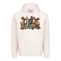 Pale Pink Cozy season Fall Premium Hoodie - NancyCooperArtShop