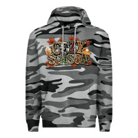 Slate Camo Cozy season Fall Premium Hoodie - NancyCooperArtShop