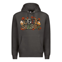 Smoke Cozy season Fall Premium Hoodie - NancyCooperArtShop