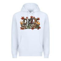 White Cozy season Fall Premium Hoodie - NancyCooperArtShop
