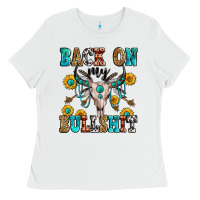 White back on my bullshit Ladies Tee - Zillion Design Studio