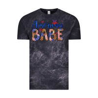 Cloud Black american babe Vintage Tee - LillyAllenDesigns