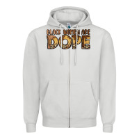 Dove Grey black women are dope Zipper Hoodie - LillyAllenDesigns