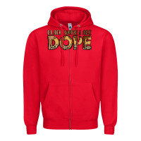 Red black women are dope Zipper Hoodie - LillyAllenDesigns