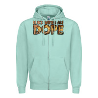 Seafoam black women are dope Zipper Hoodie - LillyAllenDesigns