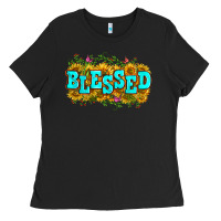 Black western blessed Ladies Tee - Zillion Design Studio