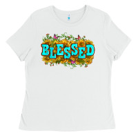 White western blessed Ladies Tee - Zillion Design Studio