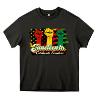 Asphalt juneteenth celebrate freedom Heavy Core Tee - HRA Design Shop