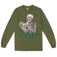 Army Green i like my books spicy and coffee icy Long Sleeve Tee - MaliasSmallBusiness