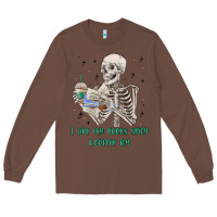 Chestnut i like my books spicy and coffee icy Long Sleeve Tee - MaliasSmallBusiness