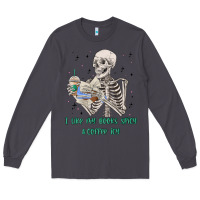 Smoke i like my books spicy and coffee icy Long Sleeve Tee - MaliasSmallBusiness