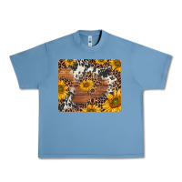 Pebble Blue sunflowers cowhide leopard mousepad Urban Heavy Tee - Jasminsmagicworld