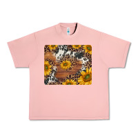 Salmon sunflowers cowhide leopard mousepad Urban Heavy Tee - Jasminsmagicworld