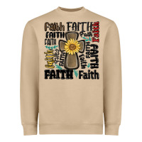 Faith Cross Heavyweight Sweatshirt | Teevron