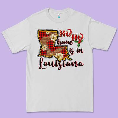 Ho Ho Home Is In Louisiana Premium Tee Designed By Fadigitalartstudio