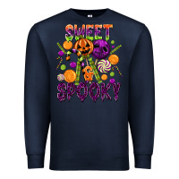 Navy Sweet and Spooky Premium Sweatshirt - texasbilliewilder
