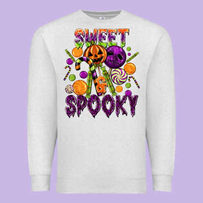 Sweet And Spooky Premium Sweatshirt Designed By Texasbilliewilder