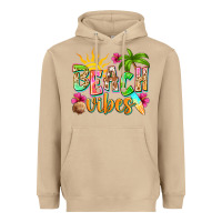 Mushroom Beach vibes Heavyweight Hoodie - NancyCooperArtShop