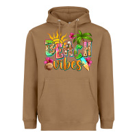 Toasted Coconut Beach vibes Heavyweight Hoodie - NancyCooperArtShop