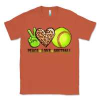 Copper peace love softball Classic Tee - AdoDesignShop