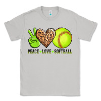 Moon Dust peace love softball Classic Tee - AdoDesignShop