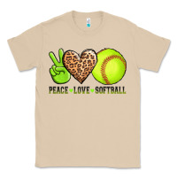 Mushroom peace love softball Classic Tee - AdoDesignShop