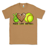 Toasted Coconut peace love softball Classic Tee - AdoDesignShop