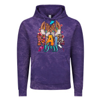Cloud Purple Afro woman nail boss Vintage Hoodie - RanaPortraitStore