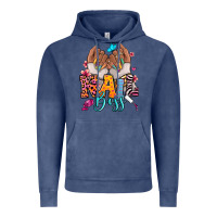Vintage Denim Afro woman nail boss Vintage Hoodie - RanaPortraitStore