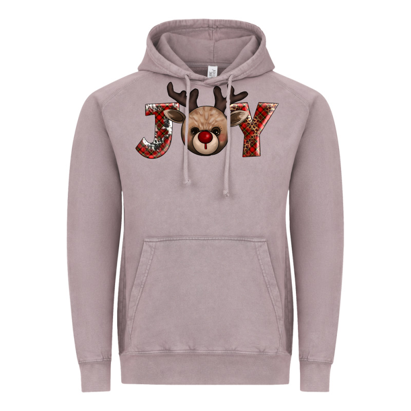 Joy Reindeer Vintage Hoodie by AdoDesignShop | Teevron