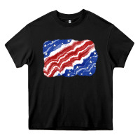 Black Patriotic tie dye background 4th of july Heavy Core Tee - CowGirlArtShop