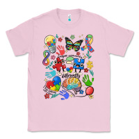 Bubblegum Pink somebody's loud & proud autism mama Classic Tee - MaliasSmallBusiness