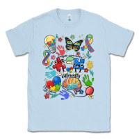 Dusty Blue somebody's loud & proud autism mama Classic Tee - MaliasSmallBusiness
