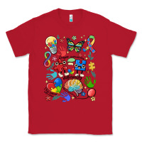 Red somebody's loud & proud autism mama Classic Tee - MaliasSmallBusiness