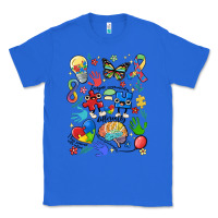 True Royal somebody's loud & proud autism mama Classic Tee - MaliasSmallBusiness
