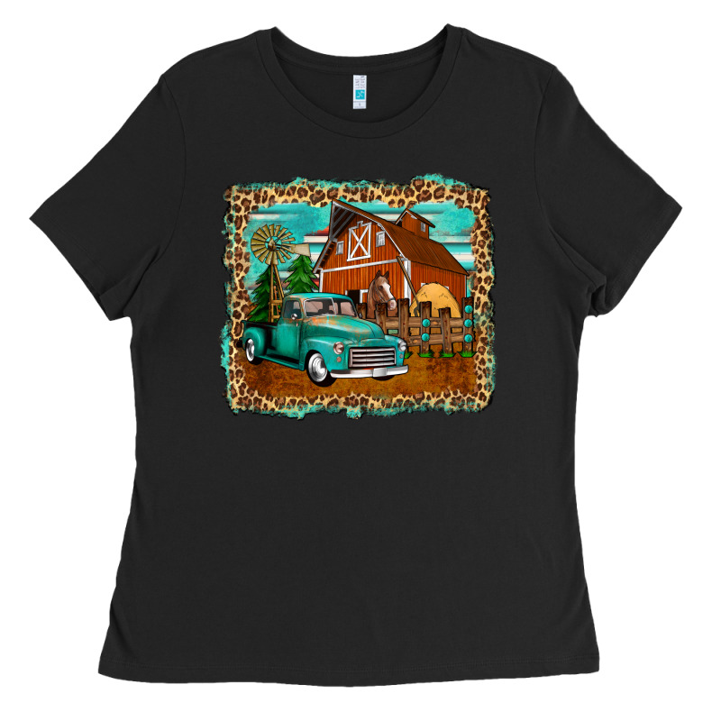 Rustic Country Barn Ladies Tee by Zillion Design Studio | Teevron