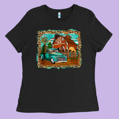 Rustic Country Barn Ladies Tee Designed By Zillion Design Studio