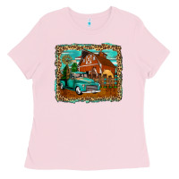 Bubblegum Pink rustic country barn Ladies Tee - Zillion Design Studio