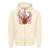 Sandshell highland heifer easter Zipper Hoodie - LillyAllenDesigns