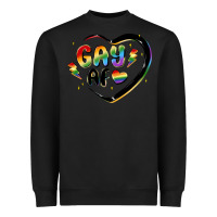 Black gay af Heavyweight Sweatshirt - MaliasSmallBusiness
